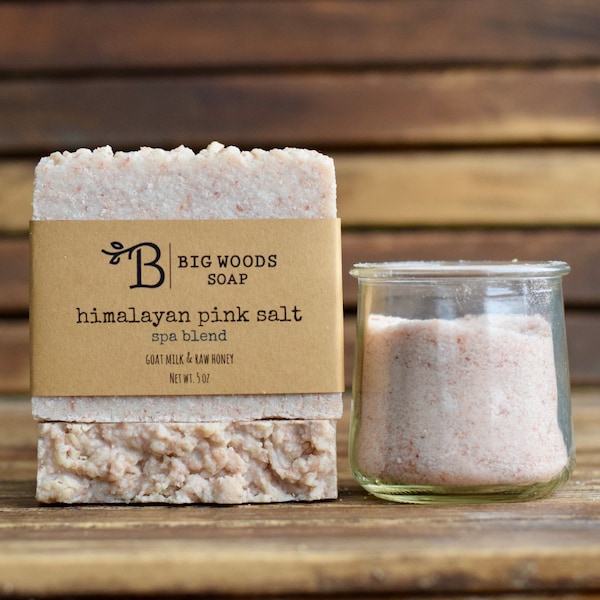 Spa Blend Himalayan Pink Salt Soap Bar -  Essential Oil Handmade Soap