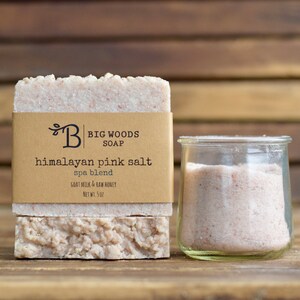 Spa Blend Himalayan Pink Salt Soap Bar - Essential Oil Handmade Soap - Etsy