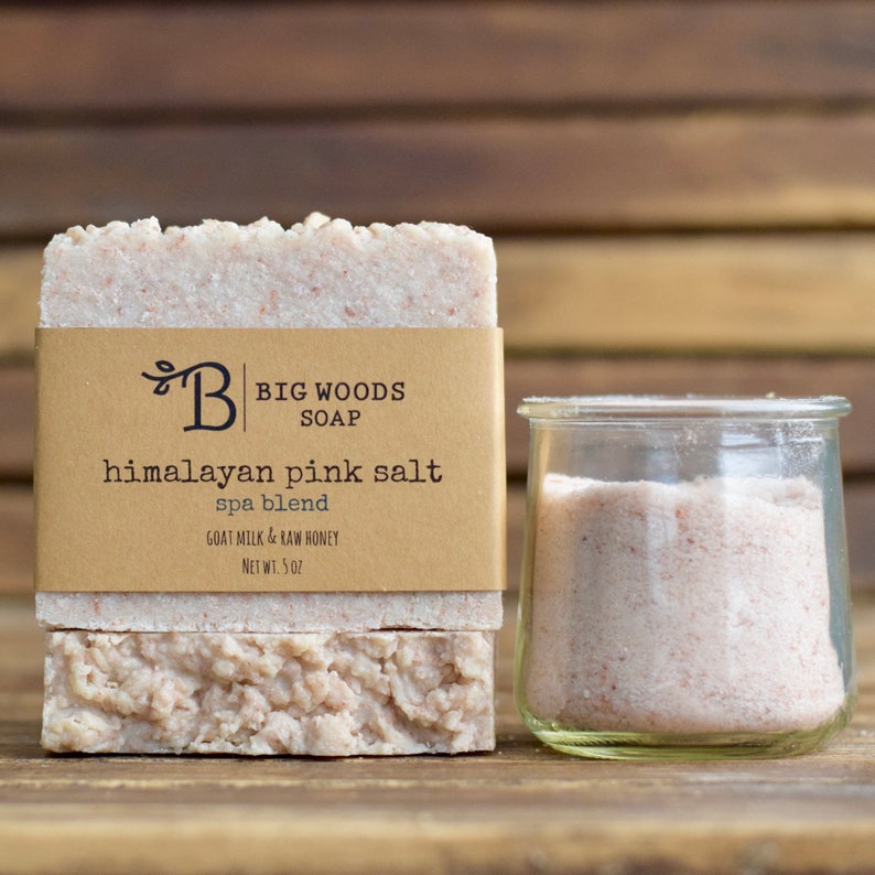 Spa Blend Himalayan Pink Salt Soap Bar - Essential Oil Handmade Soap - Etsy