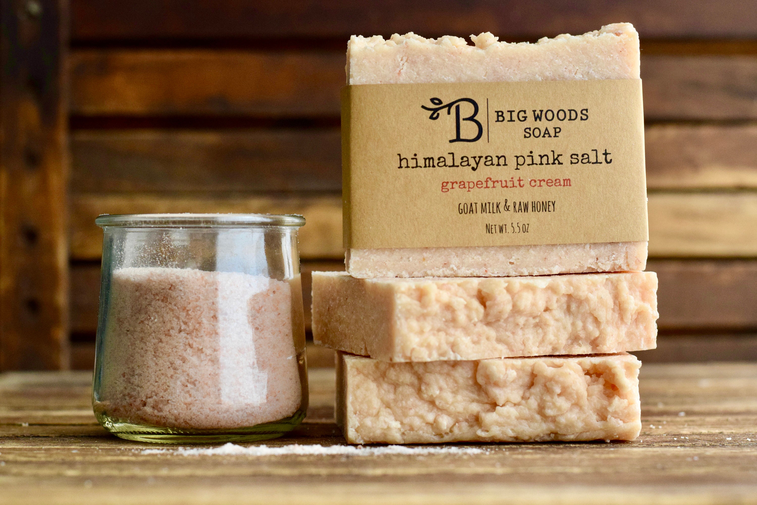 Himalayan Pink Salt Soap Bar - Grapefruit Cream - Essential Oil ...
