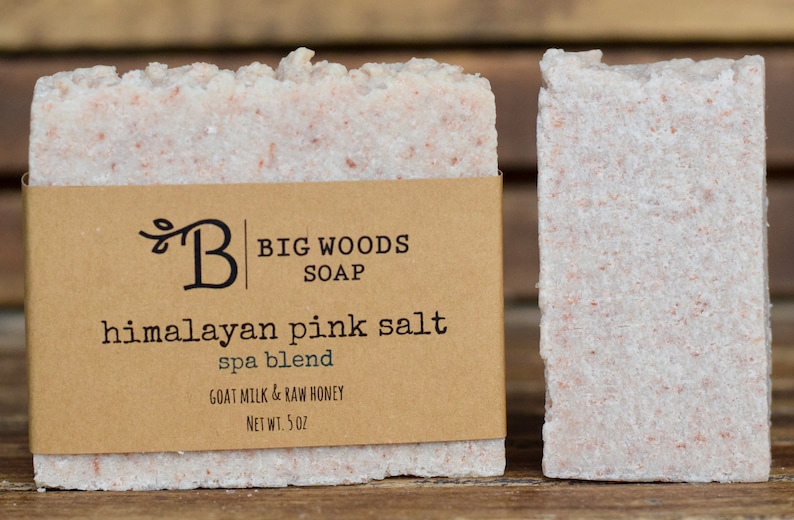 Spa Blend Himalayan Pink Salt Soap Bar - Essential Oil Handmade Soap - Etsy