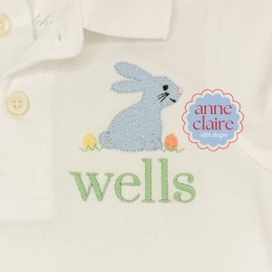 Mini Sitting Easter Bunny Machine Embroidery Design
