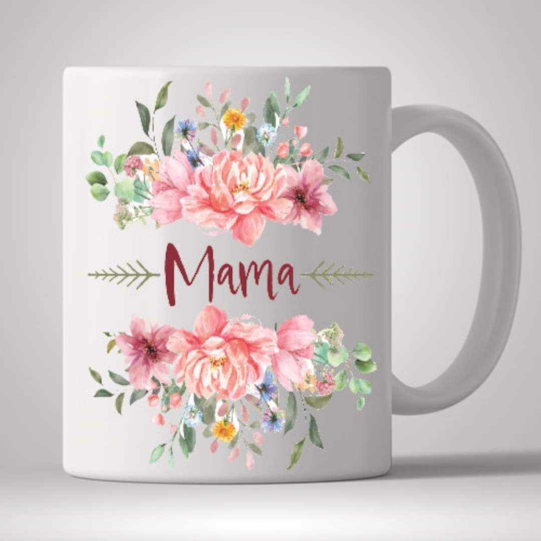 Floral Mama Coffee Cup - Etsy