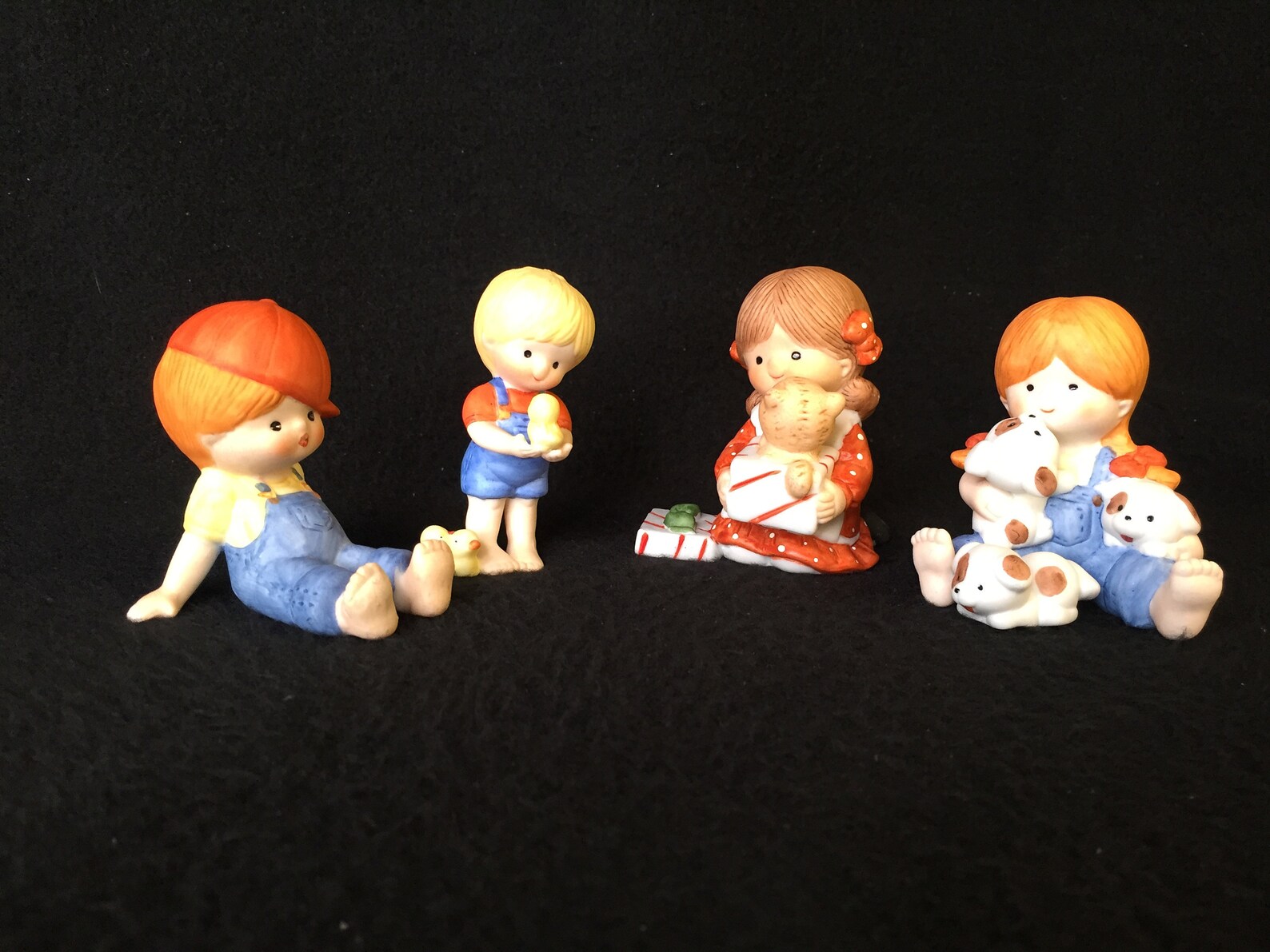 Vintage Lot of 4 Enesco Figurines from the Country Cousins Etsy