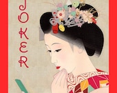 Mah Jongg Accessories Joker Stickers Geisha