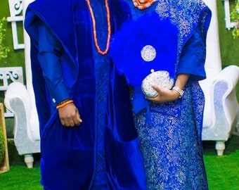 royal blue traditional outfits