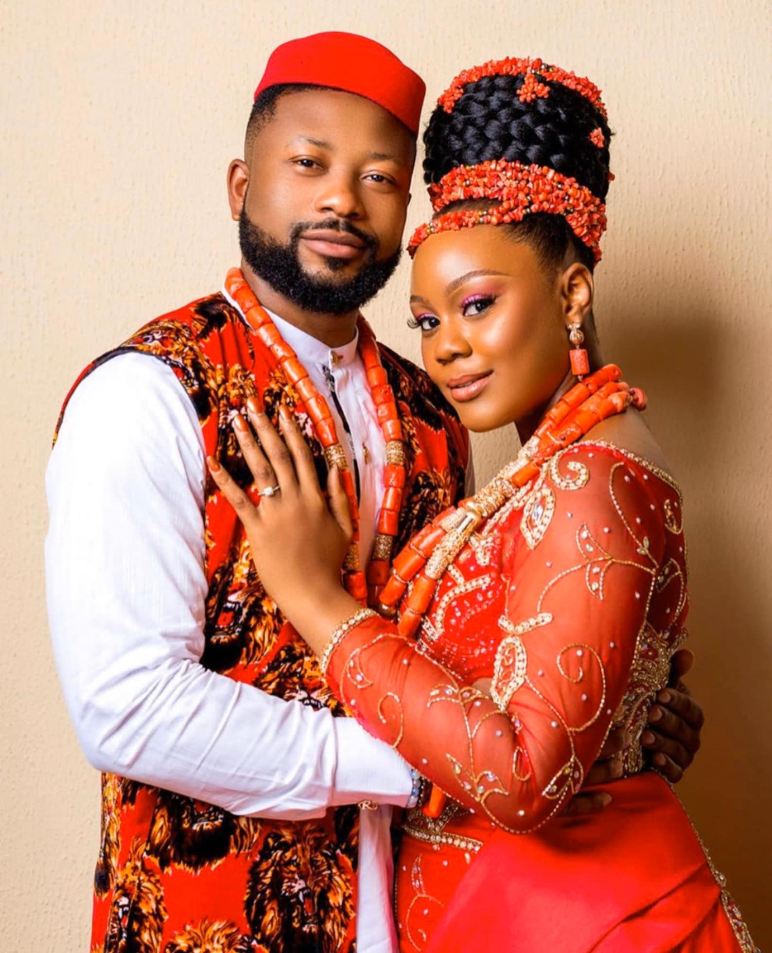 Igbo Traditional Wedding Outfits for Couple//isi Agu Outfit Etsy