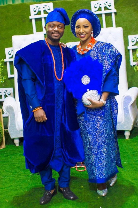 Royal Blue Traditional Wedding Outfits ...