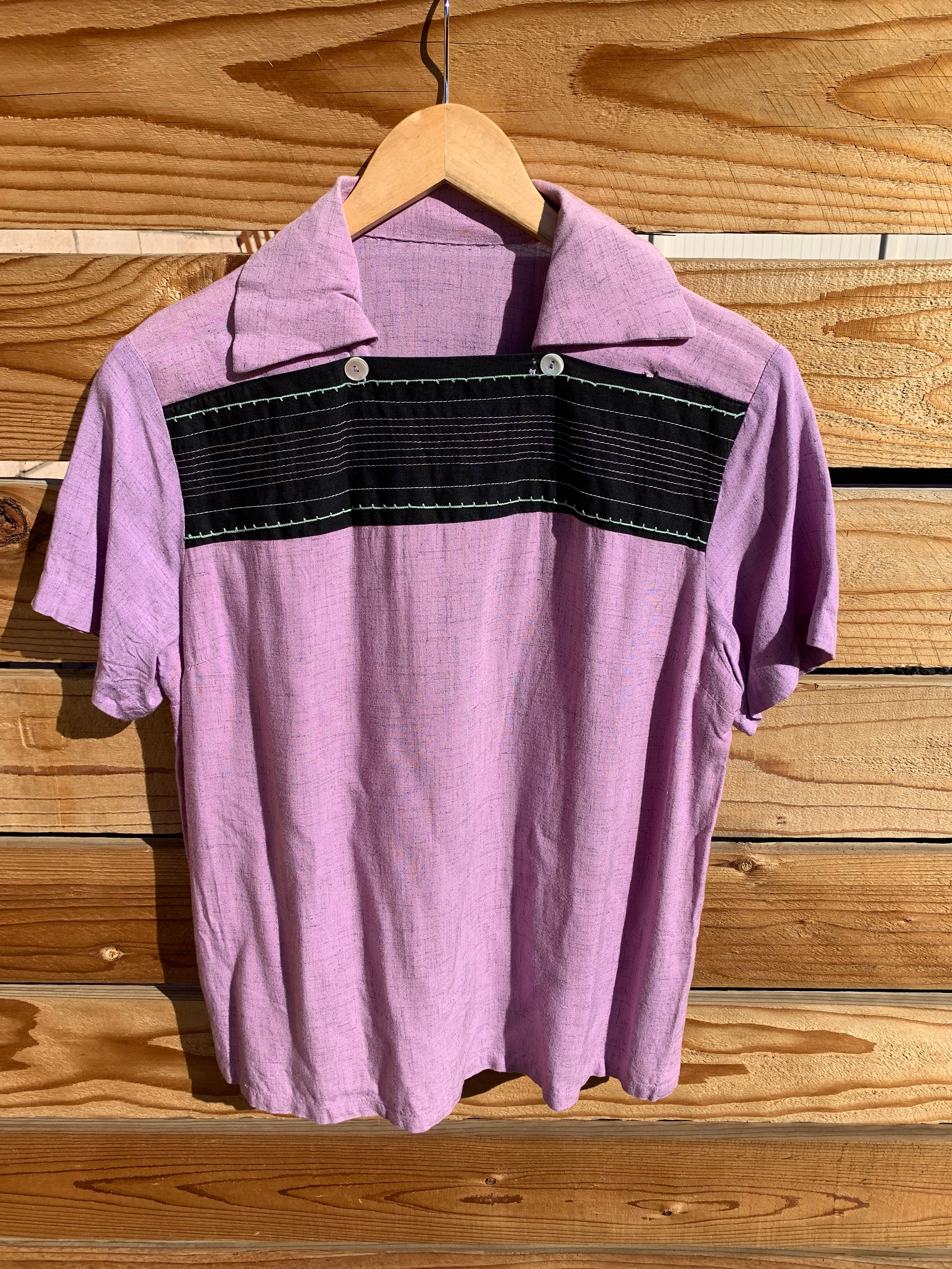 Vintage 1950's Lavender Fleck Cassino Pullover Shirt VLV - Etsy