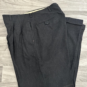 50s Black Slacks - Etsy
