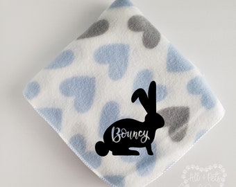 fleece blanket rabbit cage