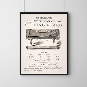 Vintage Embalming Table Poster | 1881 | INSTANT DOWNLOAD | Medical History, Mortician Gift, Funerals, Halloween, Oddities and Curiosities