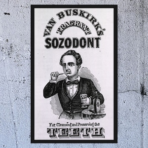 Vintage Zahnpasta Digitales Poster | 1867 | SOFORTDOWNLOAD | Digitale Kunst, Vintage Kunst, Retro Poster, Medizinische Kunst, Zahnarzt Kunst