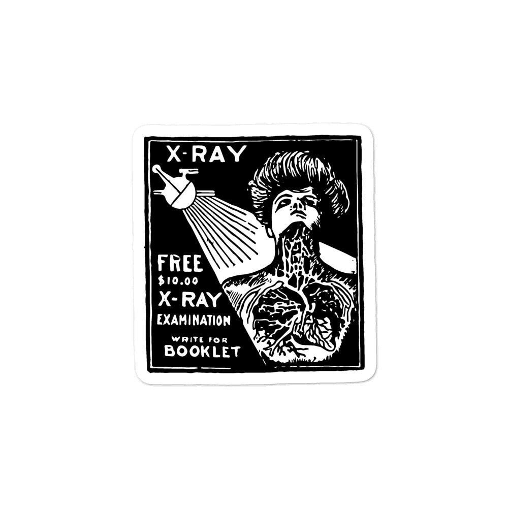 Vintage X-Ray Sticker | 1917 | Medizinischer Aufkleber, Arzt Büro, Arzt ...