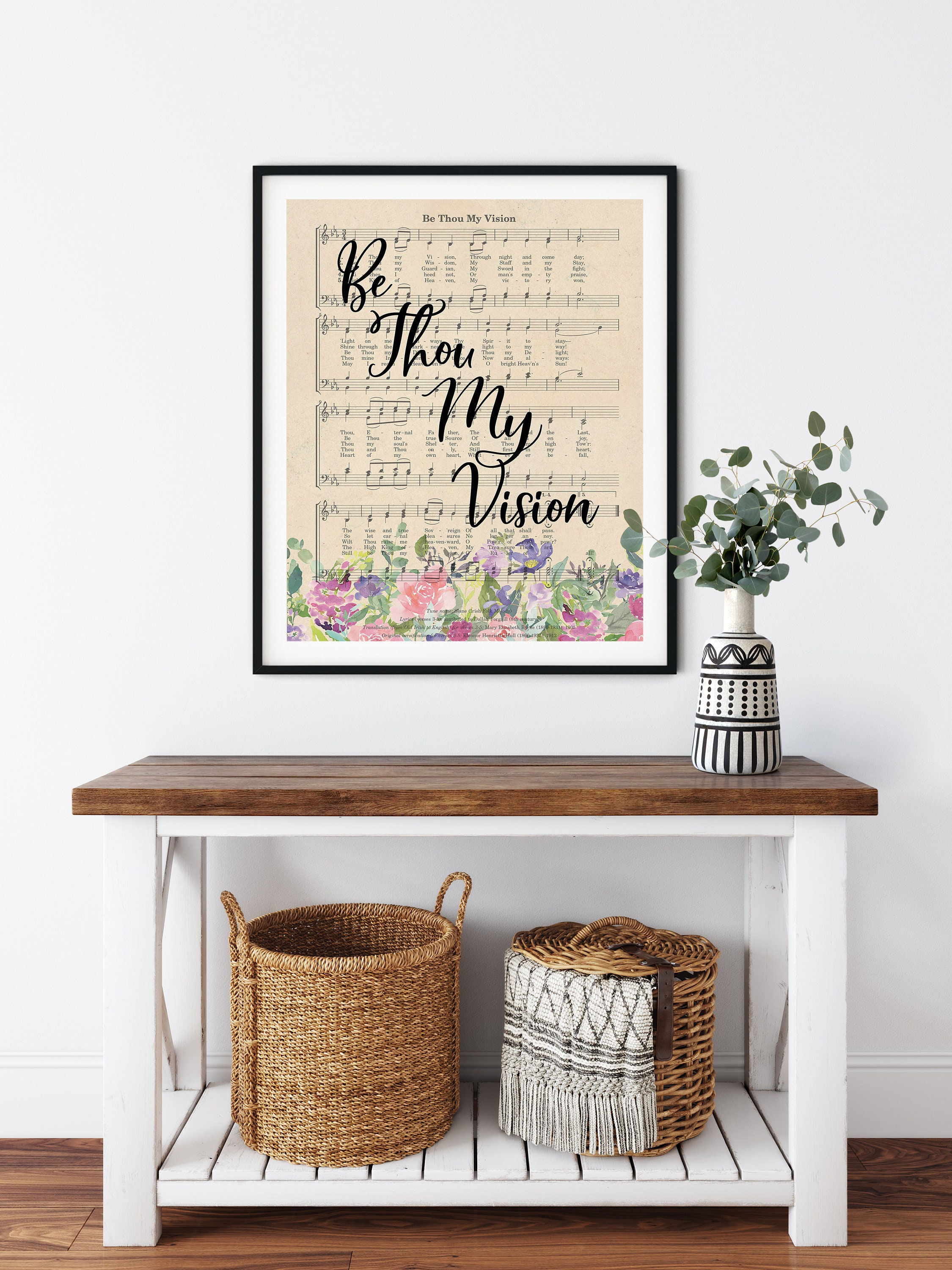 Be Thou My VisionHymnWatercolor Wall ArtInstant Etsy