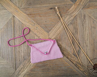 Baby / girl's handbag in 100% Handmade Handmade Cat wool customizable in different colors and sizes
