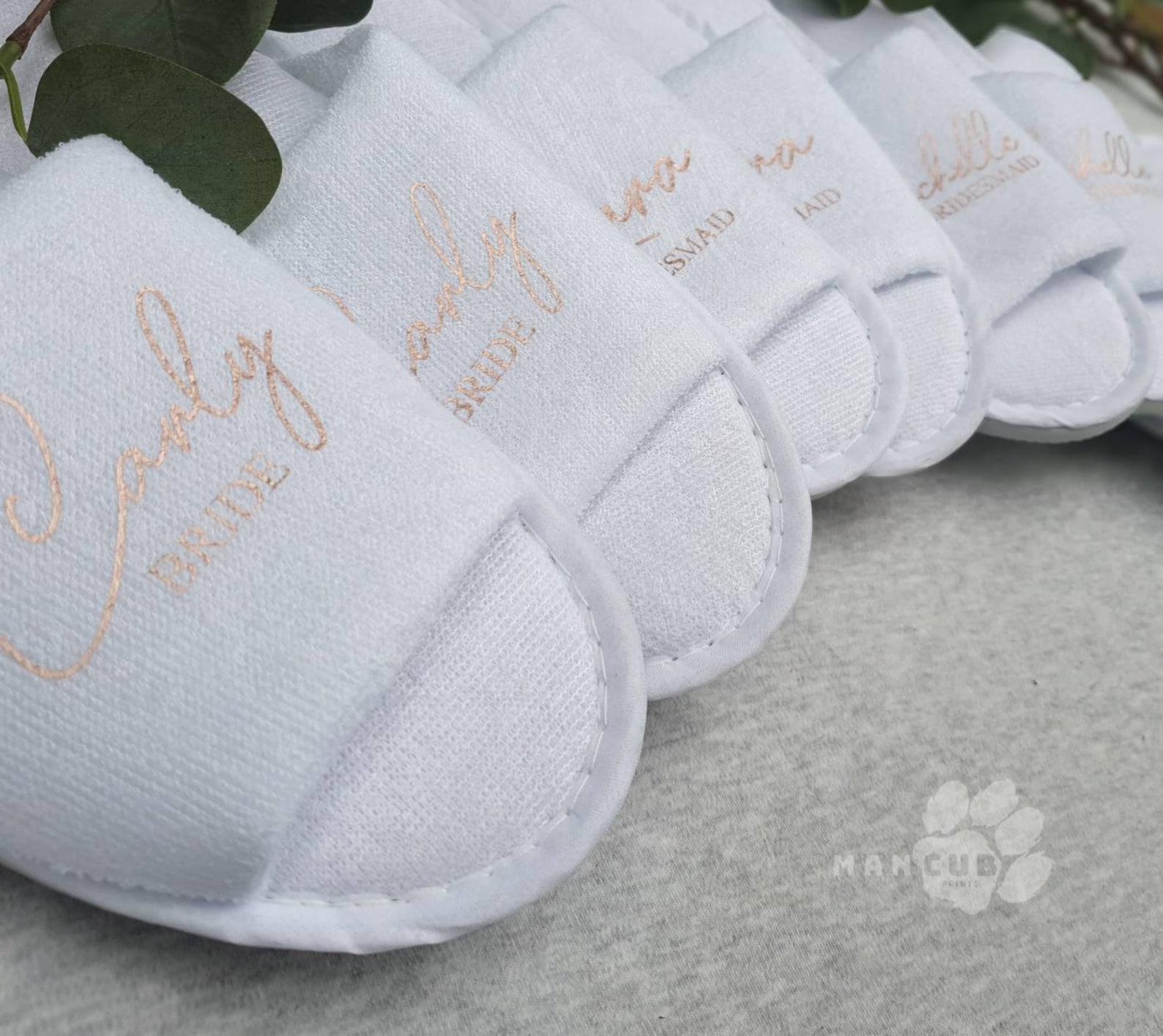 bridal party slippers