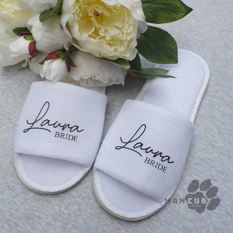 bridal party slippers