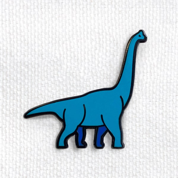 Dinosaur Enamel Pin - Brachiosaurus