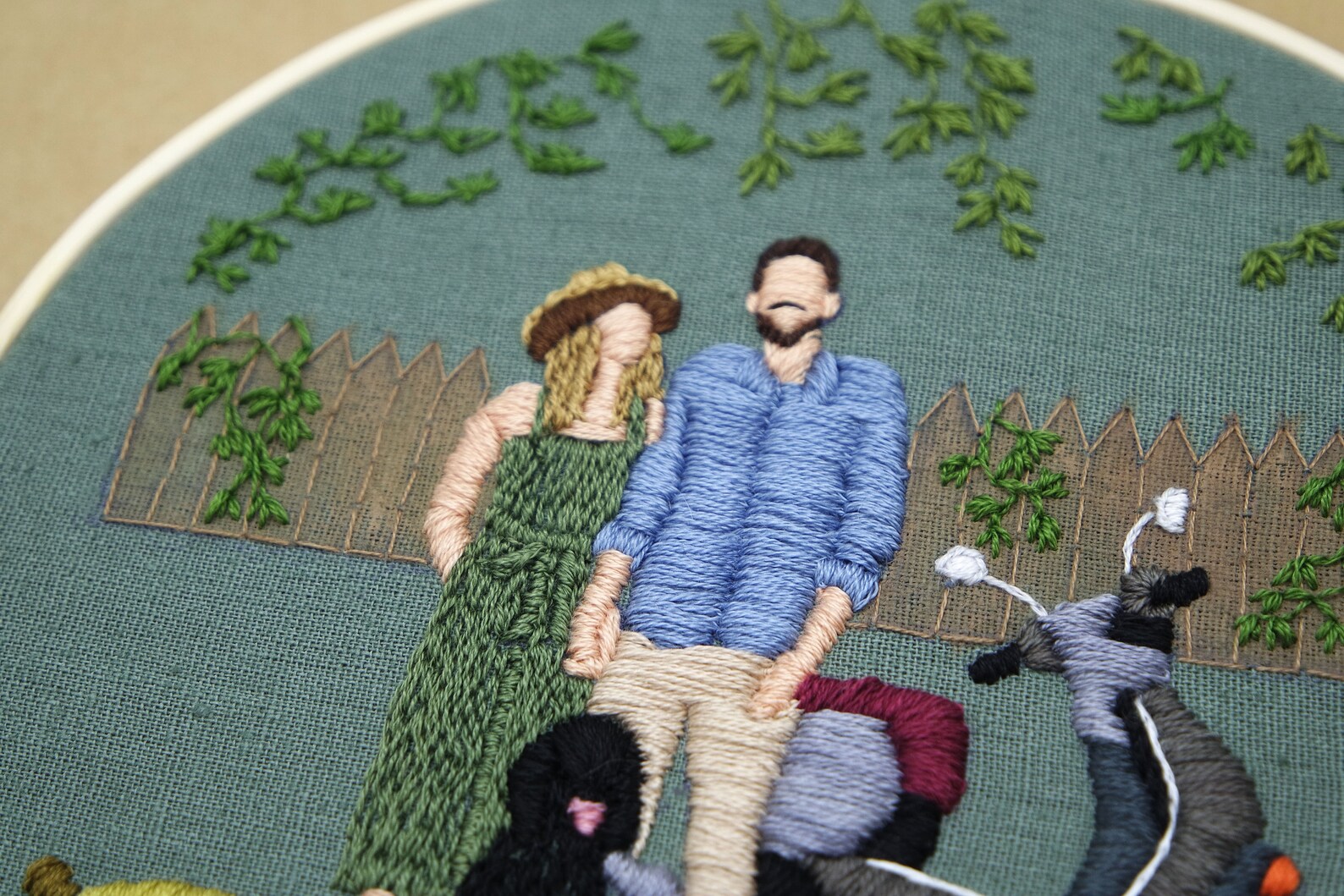 Custom embroidery Family embroidery hand made embroidery Etsy