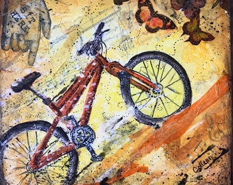 Colorful Bicycle collage