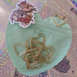 Graffette a forma di cuore in oro o oro rosa