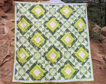 Crystallized Quilt Pattern PDF Download - Quilting for Beginners Modern Quilt Designs for Lap and Twin Sizes