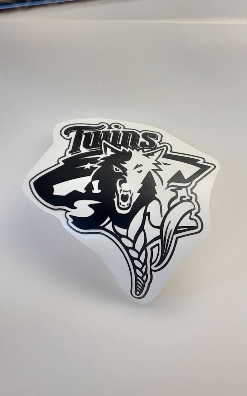 Minnesota Twins and Minnesota Timberwolves mashup logo decal Minnesota Wild Minnesota Vikings