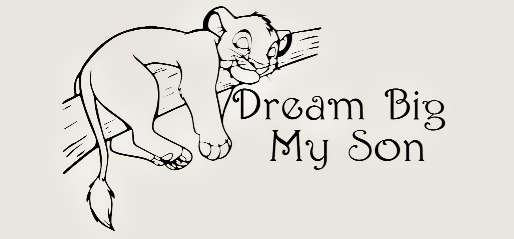 Lion King Baby Boy Nursery Wall Decal Etsy