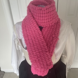 Warm Winter Pom Pom Scarf