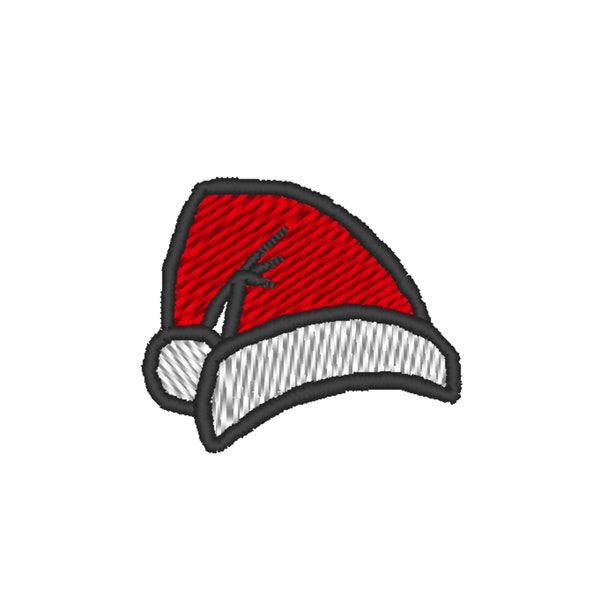 Santa Hat Embroidery Design Files Perfect for Christmas Gifts!