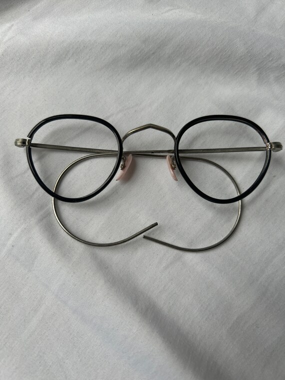 Vintage 1930s black and silver glasses