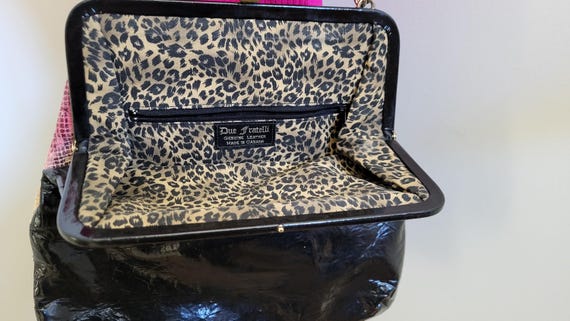 Rainbow Python Convertible Handbag in Patent Leat… - image 3