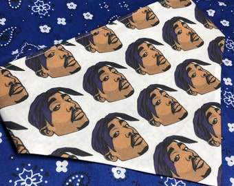 tupac dog bandana