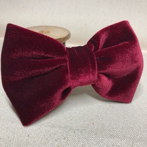 Bow tie- Maroon Velvet