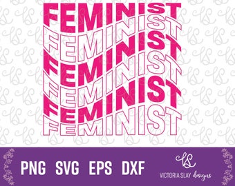 SVG feminista, Girl Power SVG, Clip Art feminista, Vector feminista, Woman Power svg, Cricut, Silueta, SVG único, retro svg