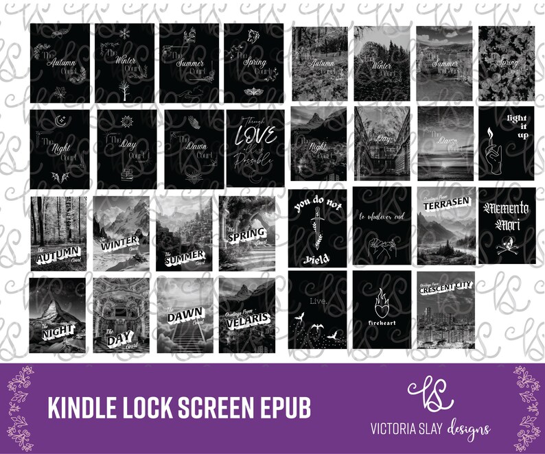 Sjm Vt Screen SJM Universe Inspired Kindle Lock Screen Covers | Sarah J. Maas Book ...