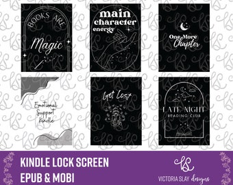 Bookish Delight Kindle Lock Screen Covers | Whimsical Reading-Inspired Designs