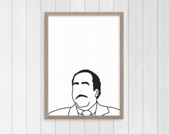 Stanley from the Office, Digital Download, The Office Print, The Office Art, The Office Art Print, Minimalist Art, Home Art, Wall Art