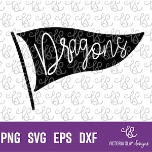 Drachen Wimpel SVG, Drachen svg, Drachen png, Drachen Fußballteam SVG, Drachen SVG, Drachen Clipart, Drachen Vinyl, Drachen Sport