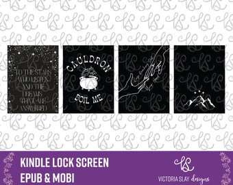 ACOTAR Inspired Kindle Lock Screen Covers | Sarah J. Maas Book Aesthetic | ACOTAR Kindle Wallpaper | Kindle Screensavers