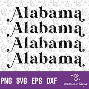 Rétro Alabama SVG | T-shirt d'inspiration vintage | Téléchargement numérique