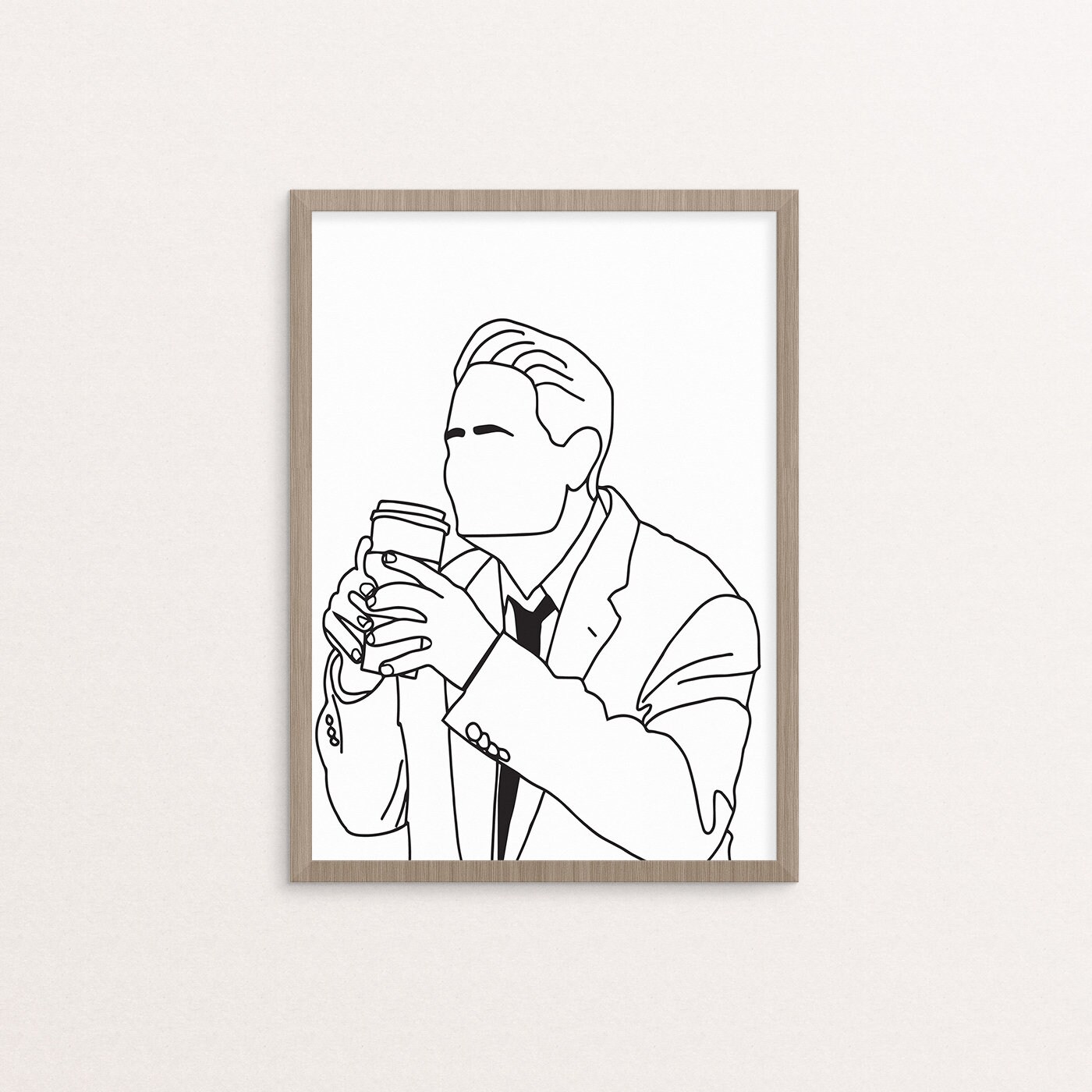 Twin Peaks Dougie Jones 8 X 10 Digital Art Print Line Art - Etsy