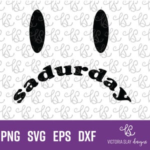 Sadurday SVG, Emo svg, Triste svg, Cara triste svg, Egirl SVG, diseño y2k svg, Sadurday png, Sadurday clip art, Emo png, Emo clip art