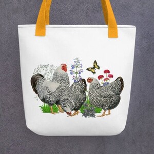 Wyandotte Chicken Shoulder Bag, Shabby Chic Bag, Pet Tote Bag, Unique Gifts for Women