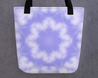 Sky Blue Boho Bag, Bohemian Tote Bag, Travel Bag