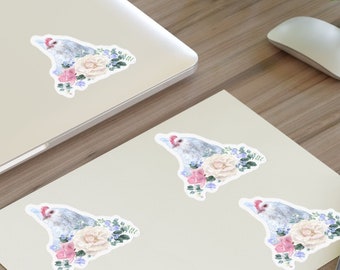 Cottage Core Hen Sticker Sheet, Chicken Nature Decals, Laptop Decal Art