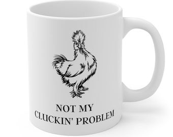 Tasse d'oiseau de citation sarcastique, tasse de café drôle, tasse mignonne d'animal, décor de poulet de Silkie