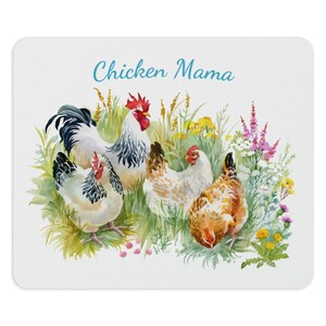 Chicken Mama Mouse Mat, Cute Mouse Pad,  Desk Accessories