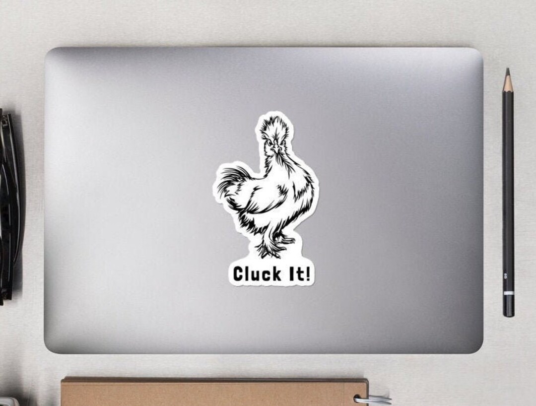 Silly Computer Decals Funny Sticker, Laptop Decal Art, Rooster - Etsy